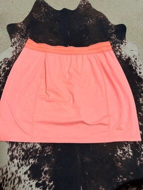 adidas Coral Pink Athletic Mini Skirt